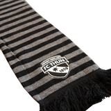 Winterschal grau/schwarz