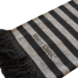 Winterschal grau/schwarz