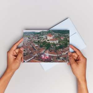 Postkarte Meisterfeier Rathausplatz