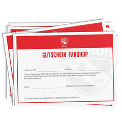 Gutschein Fanshop FC Thun